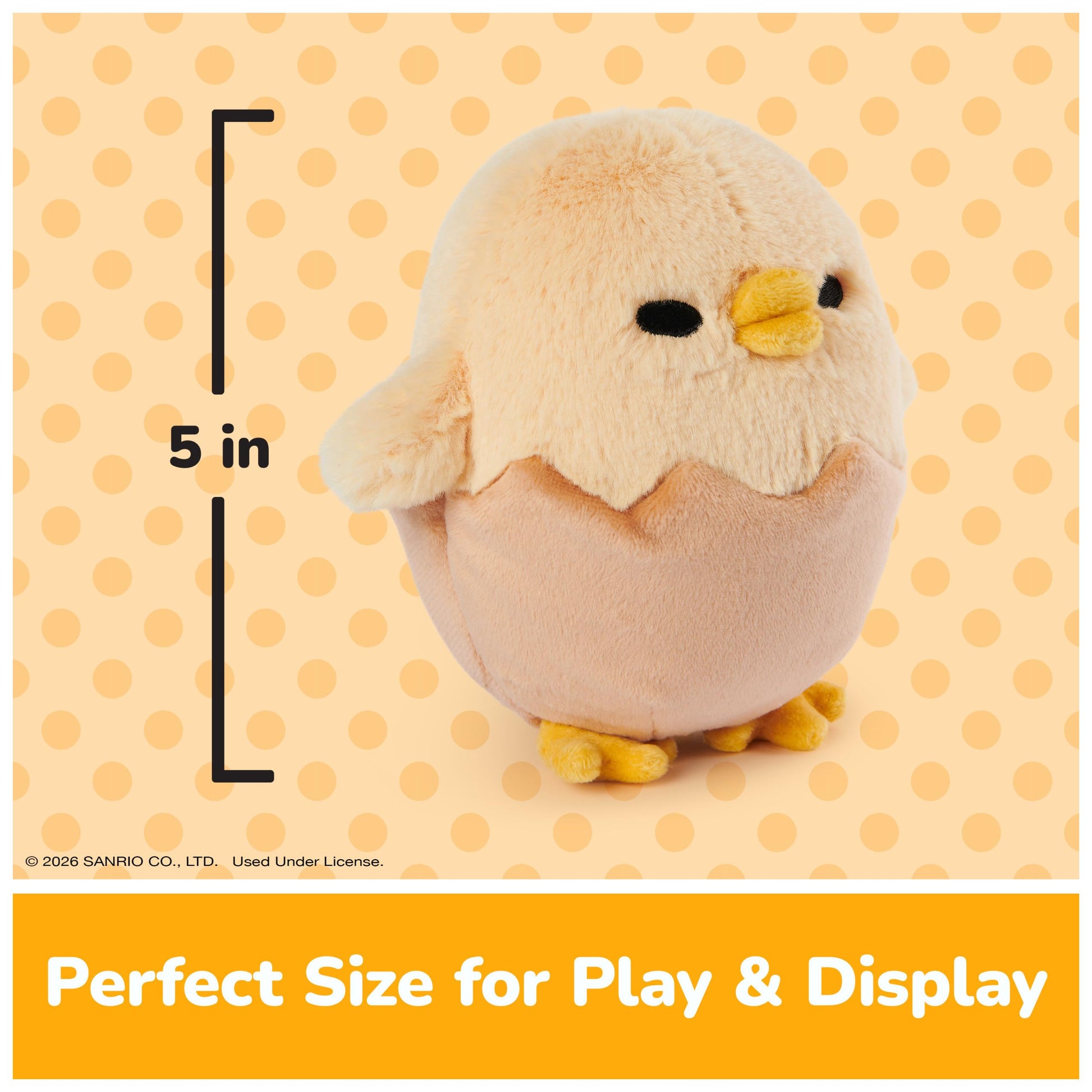 GUND Sanrio Gudetama Shakipiyo 5-Inch Chick Plush Toy for Ages 1+