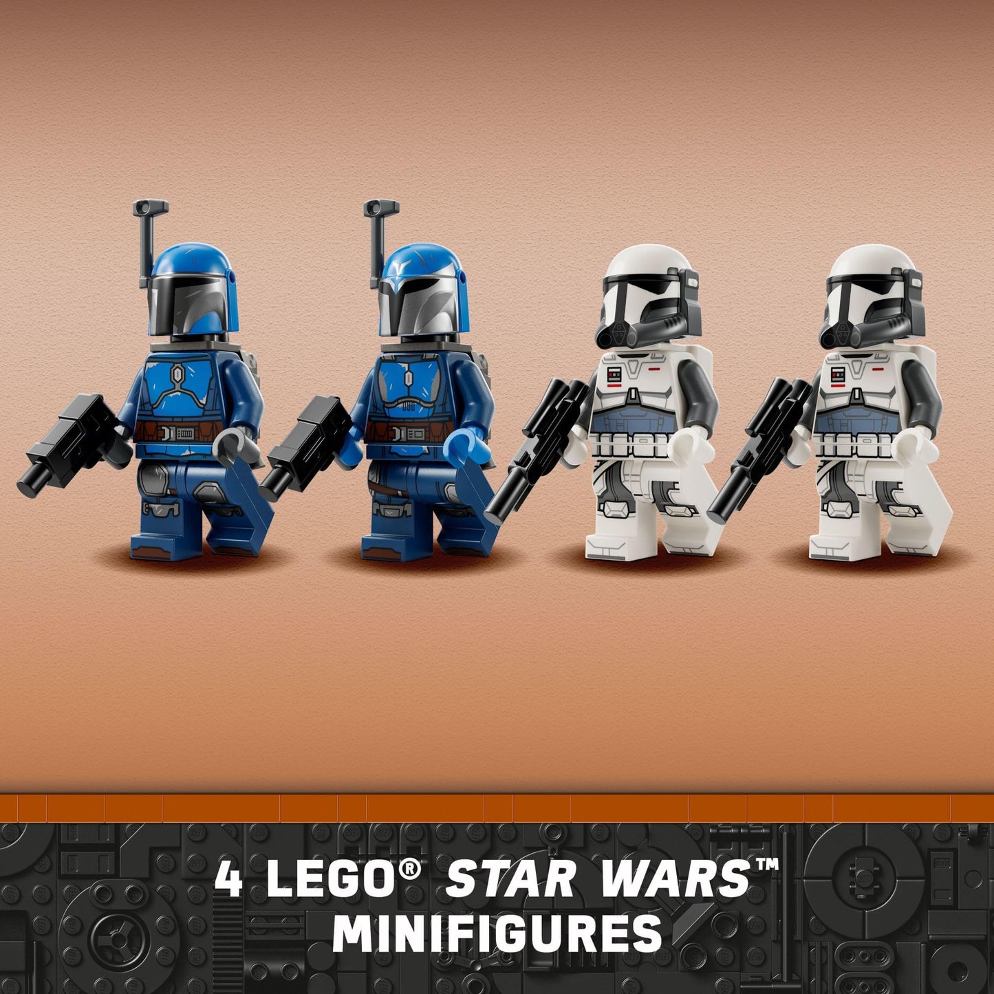 LEGO Star Wars: The Mandalorian Ambush on Mandalore Battle Pack, Building Toy with 4 Star Wars Minifigures, Collectible Brick Built Playset, Star Wars