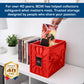 BCW Short Comic Book Bin | Holds 150 Comics | Stackable Plastic Storage | Acid-Free Organizer | Red, 2 Pack