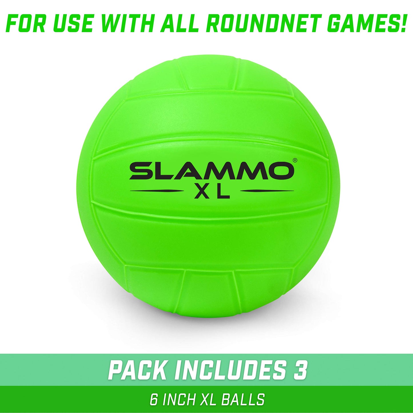 GoSports Slammo Official Replacement Balls 3-Pack - Works for All Roundnet Game Sets - Choose Between Competition Size or XL Size Balls
