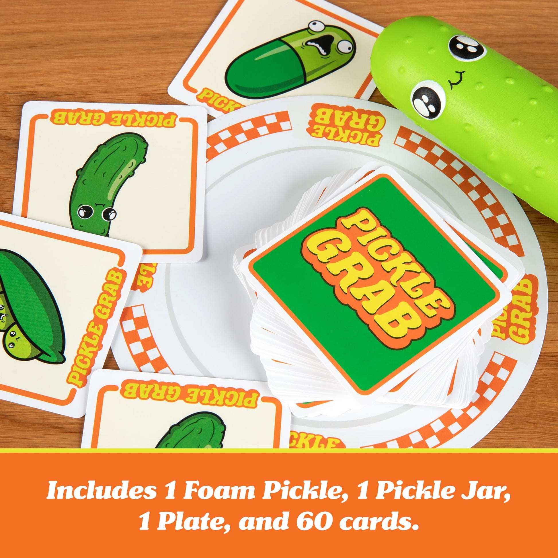Exploding Kittens Presents, Pickle Grab - A Speed Grabbing Card Game - 2-6 Players - 15 Minutes to Play - Family Game Night - Fun for Kids, Teens