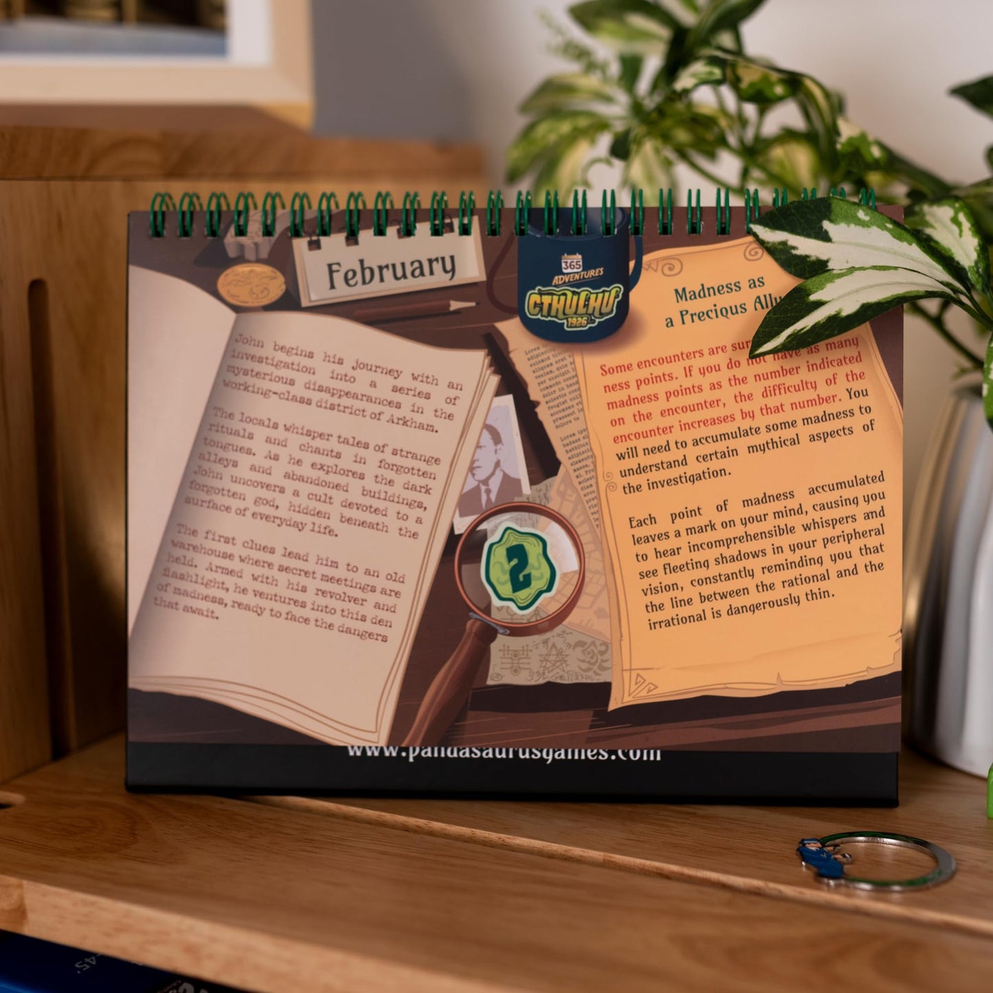 365 Adventures: Cthulu 1926 (2026) Calendar - Year-Long Solo Cosmic Horror Adventure Game with Daily Challenges & Investigations in Arkham for Kids