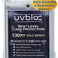 UVBLOC 130pt One Touch Card Holders (5 Pack) Magnetic Baseball Card Sleeves for Trading Thick Jersey Patch Cards Hard Case Protectors Sports Football