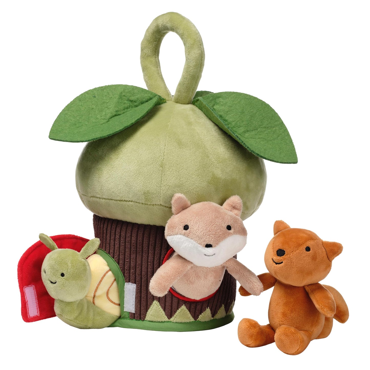 Lambs & Ivy Treehouse Soft Plush Interactive Play Set with Stuffed Animal Toys