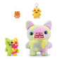 Fuggler Misfit Monsters Series 1 9" by ZURU Funny Ugly Monster Plush Toy (Munch Tooth - Green & MultiBoth Teddy Fleece)
