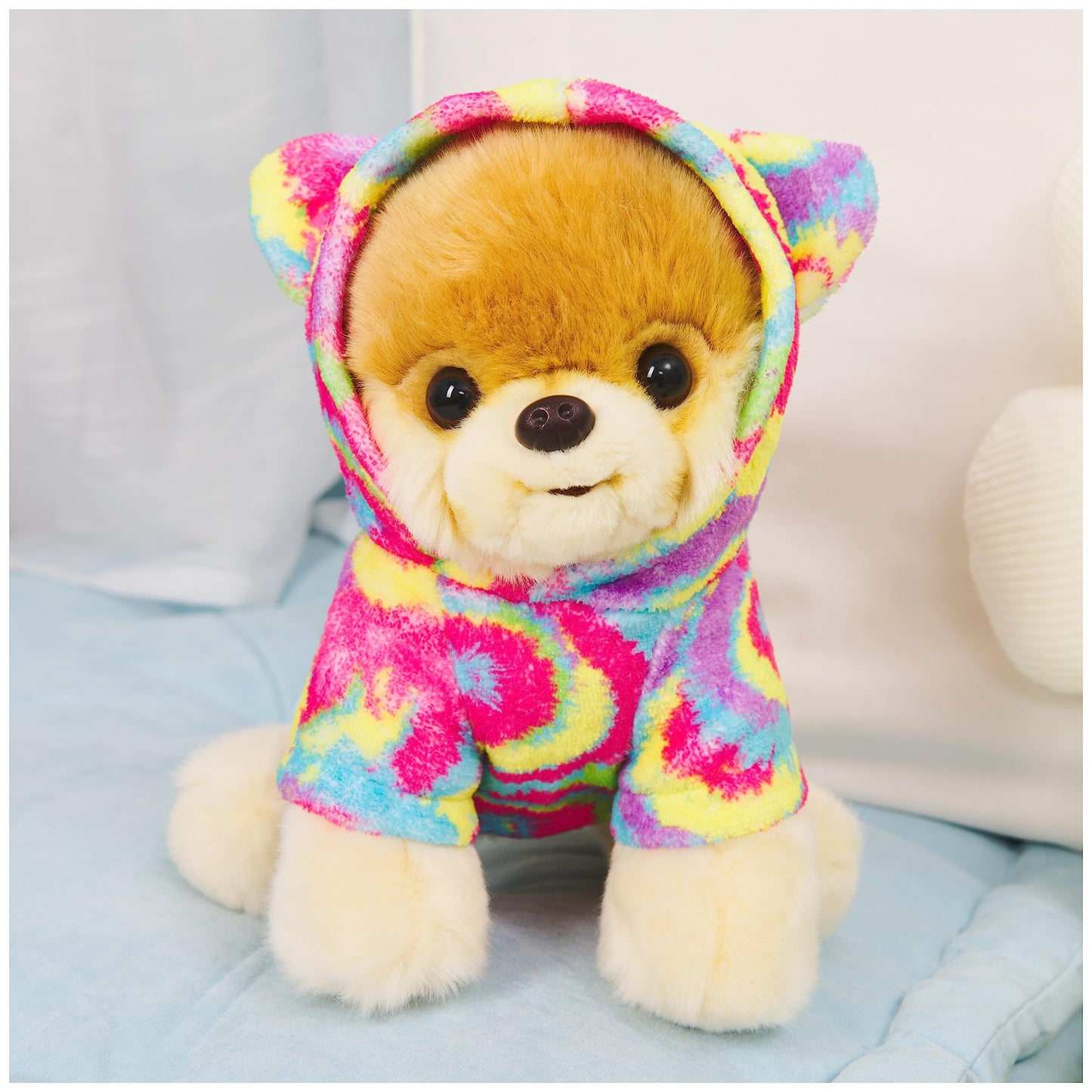 GUND Boo, The World’s Cutest Dog with Rainbow Hoodie Plush Pomeranian Stuffed Animal for Ages 1 and Up, 9”
