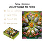 Puzzles for Adults 500 Pieces, Cat Jigsaw Puzzles - Feline Blossoms, Impossible Flower Puzzle for Seniors Family, 20.47 x 14.96 inches, 1:1 Poster
