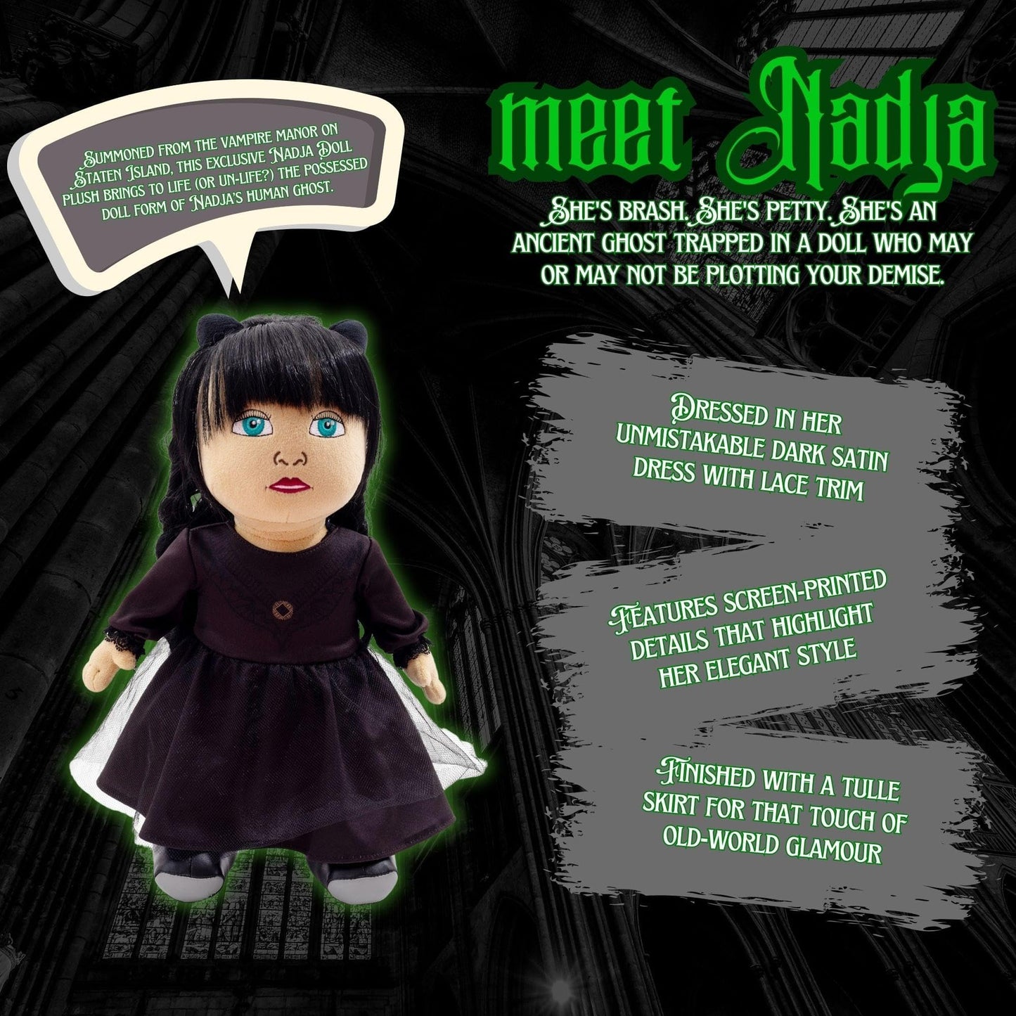 What We Do in The Shadows Nadja Doll 14-Inch Collector Plush