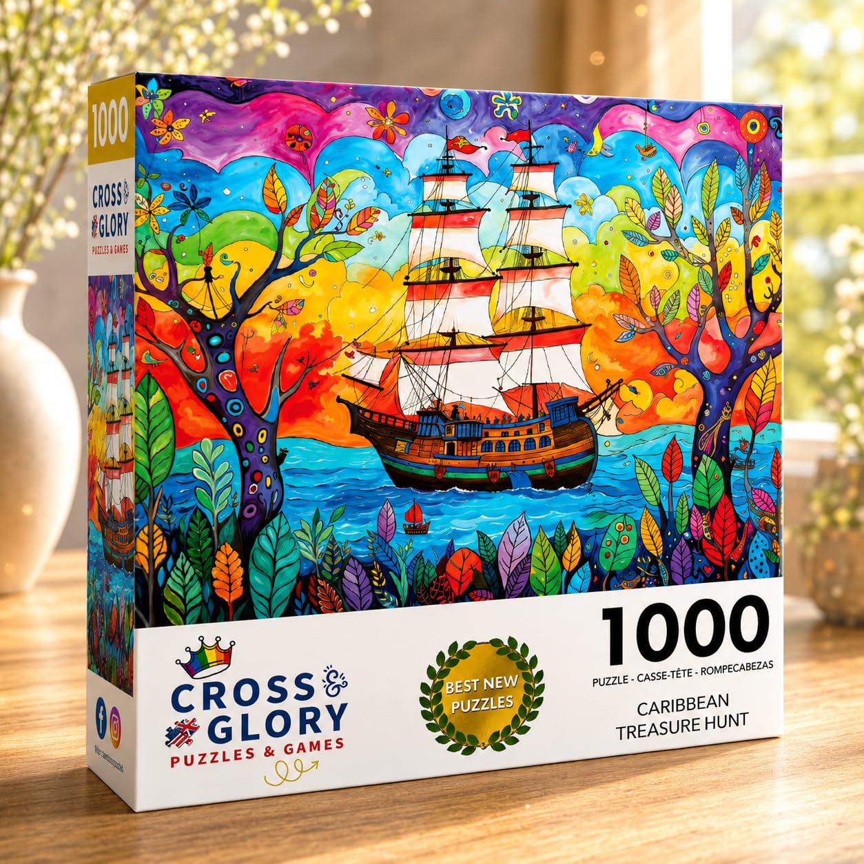 Cross & Glory | Jigsaw Puzzles for Adults | Caribbean Treasure Hunt