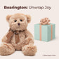 Bearington Lil' Bensen Stuffed Teddy Bear for Babies - 10" Soft Stuffed Bears Plush Toy with Classic Design - Adorable Cuddly Brown Bear Gift for Baby