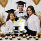 Graduation Cake Toppers - Graduations Cap Diploma Balls Congrats Grad Cake Decorations for 2026 High School College Senior Graduation Supplies