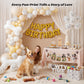 KOOGEL 100 PCS 12 Inch Dog Paw Print Balloons for Pet Party Decorations