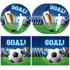 40 PCS 2026 World Soccer Match Theme Decorations Disposable Tableware Set Soccer Plates and Napkins Kit Sports Events,Themed Football Soccer ,
