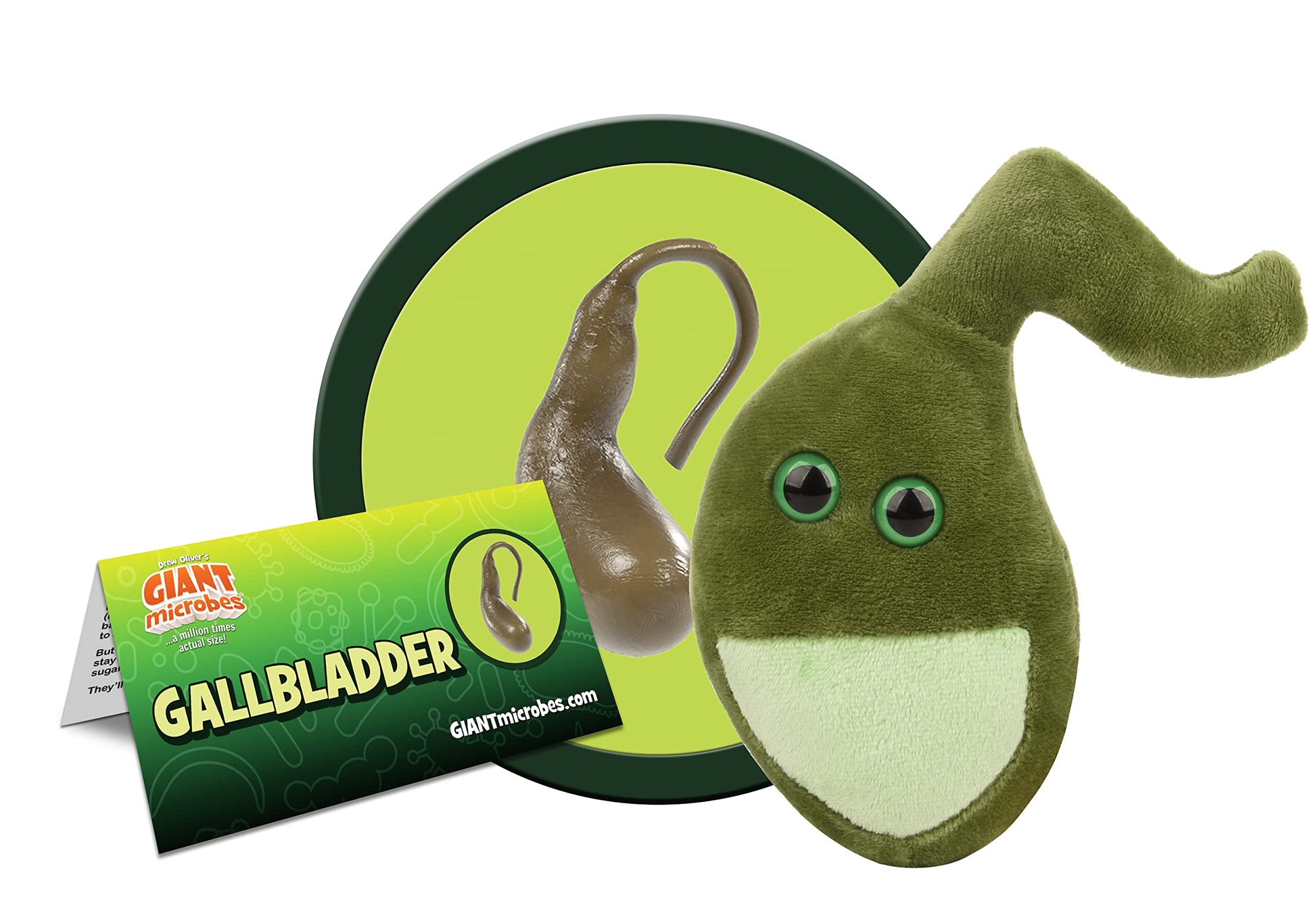 GIANT MICROBES Gallbladder Plush - Anatomy Gift, Medical Student Gifts