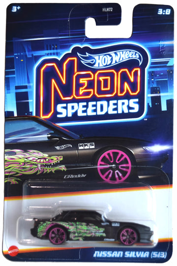 Hot Wheels Nissan Silvia, Neon Speeders 3/8 [Black]