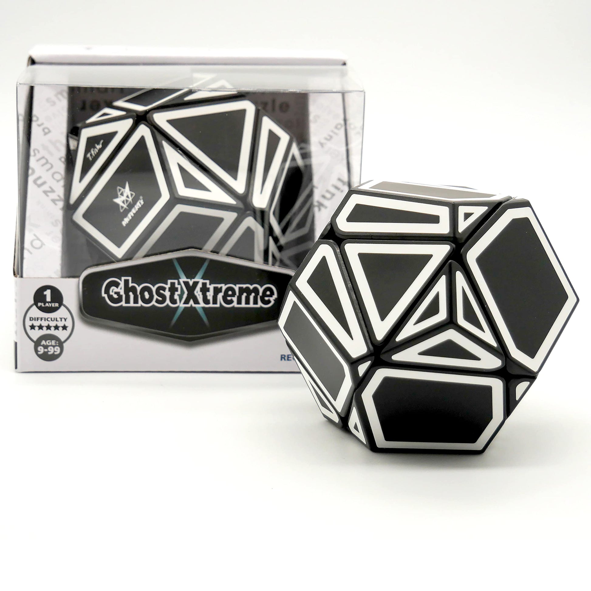 Project Genius Ghost Xtreme, Speed Cube, 3x3 Speed Cube, One-player Games, Brain Teasers, Multi-Color, Puzzle Cube, Gift for Children, Gift for Teen
