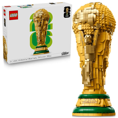 LEGO Editions FIFA World Cup Official Trophy Building Set - Kit for Display in Bedroom, Home Office, Book Shelf - Soccer Fans Collectible - W/World