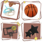 16 PCS Basketball Cake Toppers Basketball Theme Cake Decoration for Boy Birthday