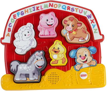 Fisher-Price Laugh & Learn Farm Animal Puzzle Toddler Toy