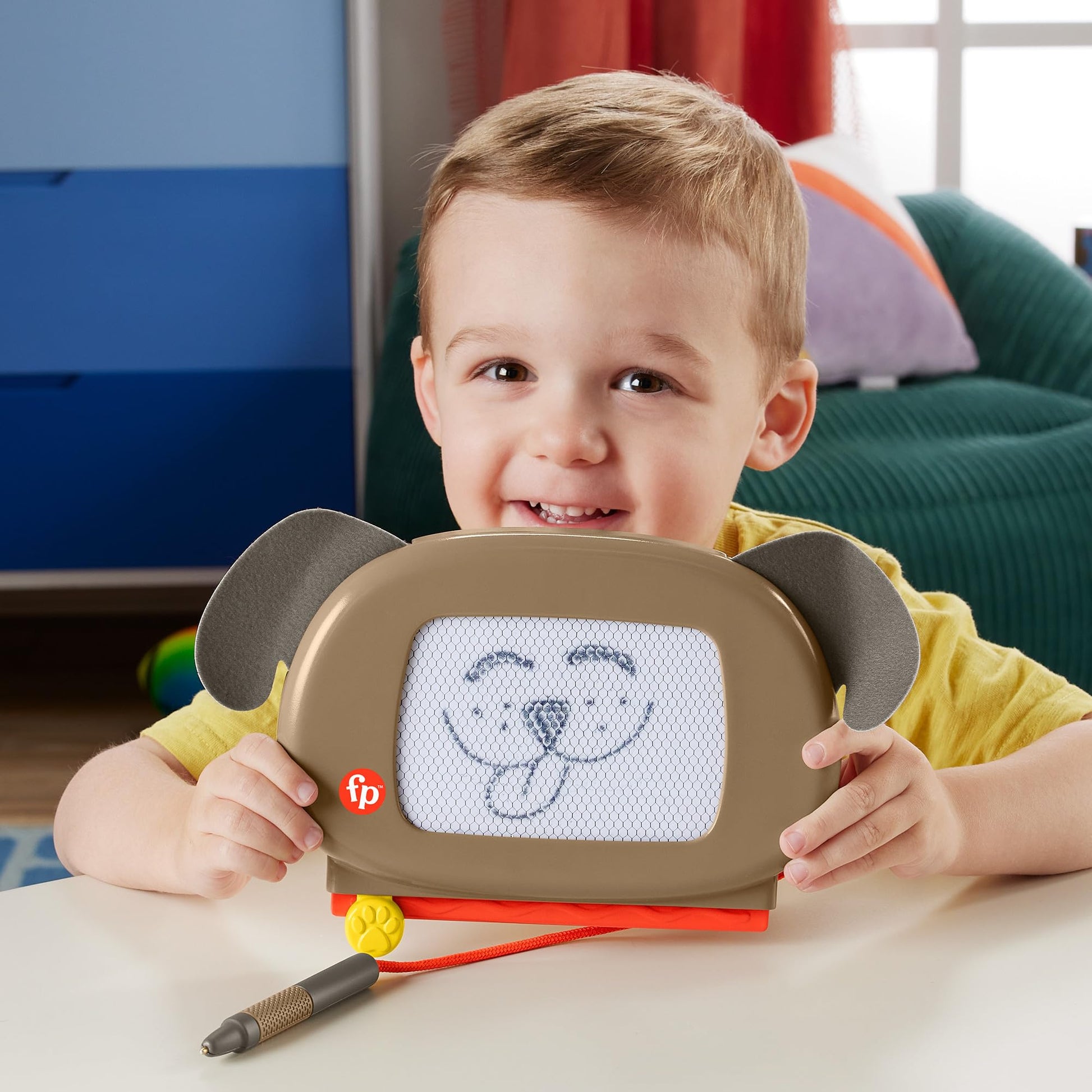 Fisher-Price Juguete para Bebés Pizarrón Magnético Perrito Dibuja Conmigo