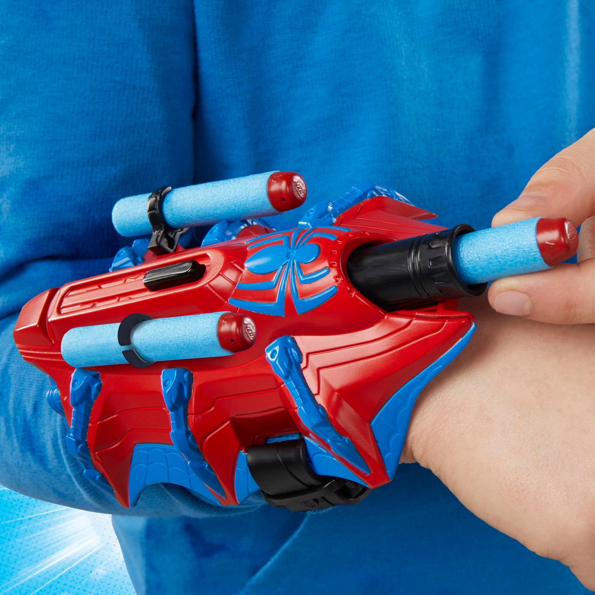Marvel NERF Spider-Man Thwip-Tech Blaster, Includes 3 Darts, Web Shooter, Role Play Toy for Kids 5 and Up