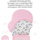 Malarkey Kids Patented Teething Mitten, Munch Mitt Baby Chew Toy - Protects Hands from Chewing & Saliva, Heals Aching Gums, Promotes Sound & Visual