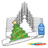 Tiny Expressions - Bulk Christmas Tree Headbands (Pack of 12) - Easy, Color Your Own Xmas Themed Party Headband