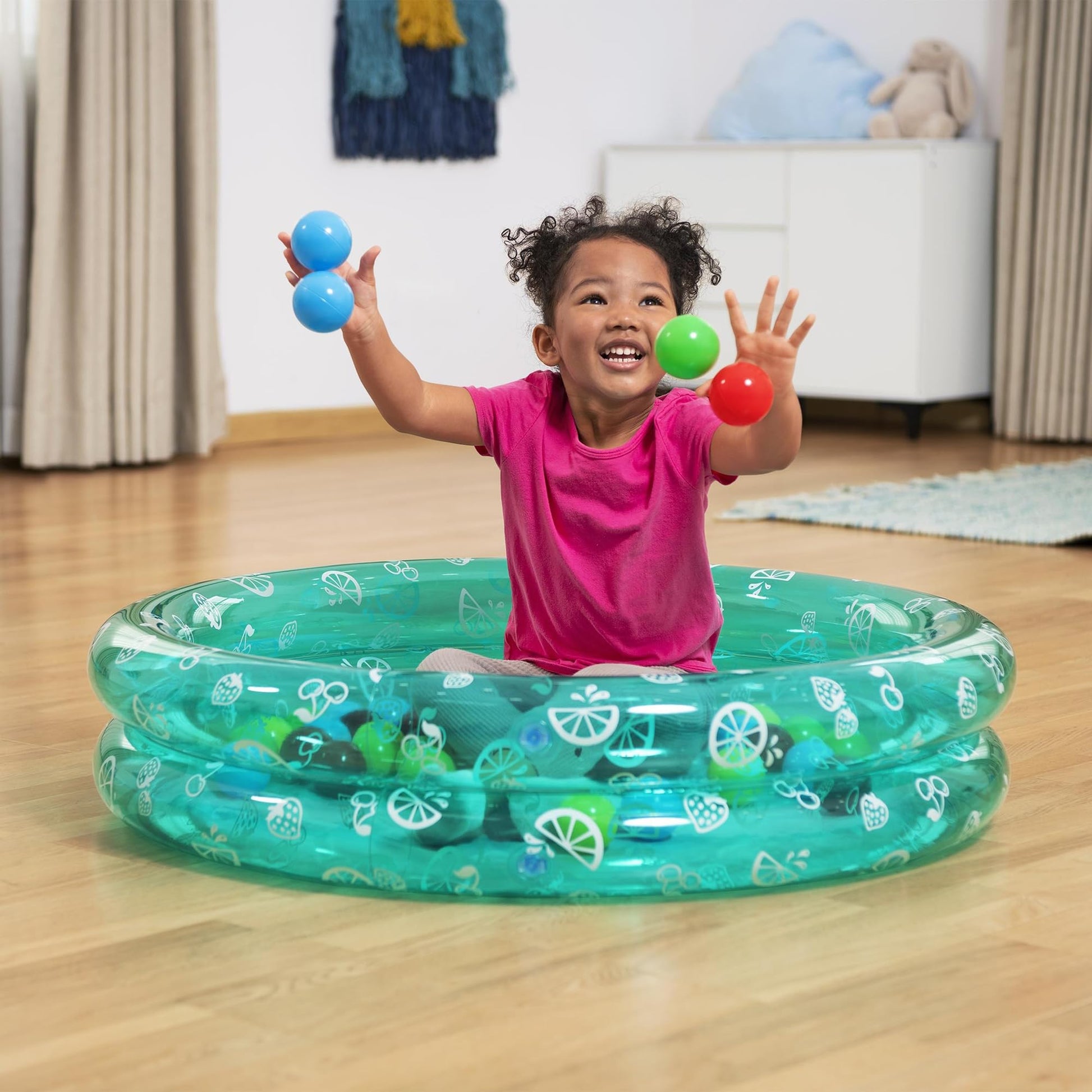 Bestway: Splash & Play - Inflatable Ball Pit Pool - 36" x 8", Kiddie Water Pool, 50 Colorful Balls, Versatile Outdoor & Indoor Use, Toddler & Kids 2+