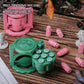 CZYY Metal Polyhedral Bullet Dice Set with Spinning Revolver Cylinder Case