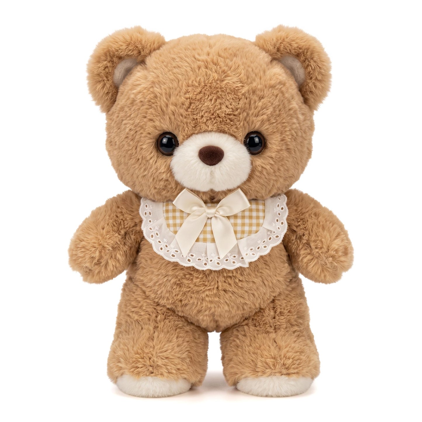 YUKOUQIAN Bear Stuffed Animal Cute Plush Doll Toy 8 inch for Girls Boys Christmas(Moka Bear)
