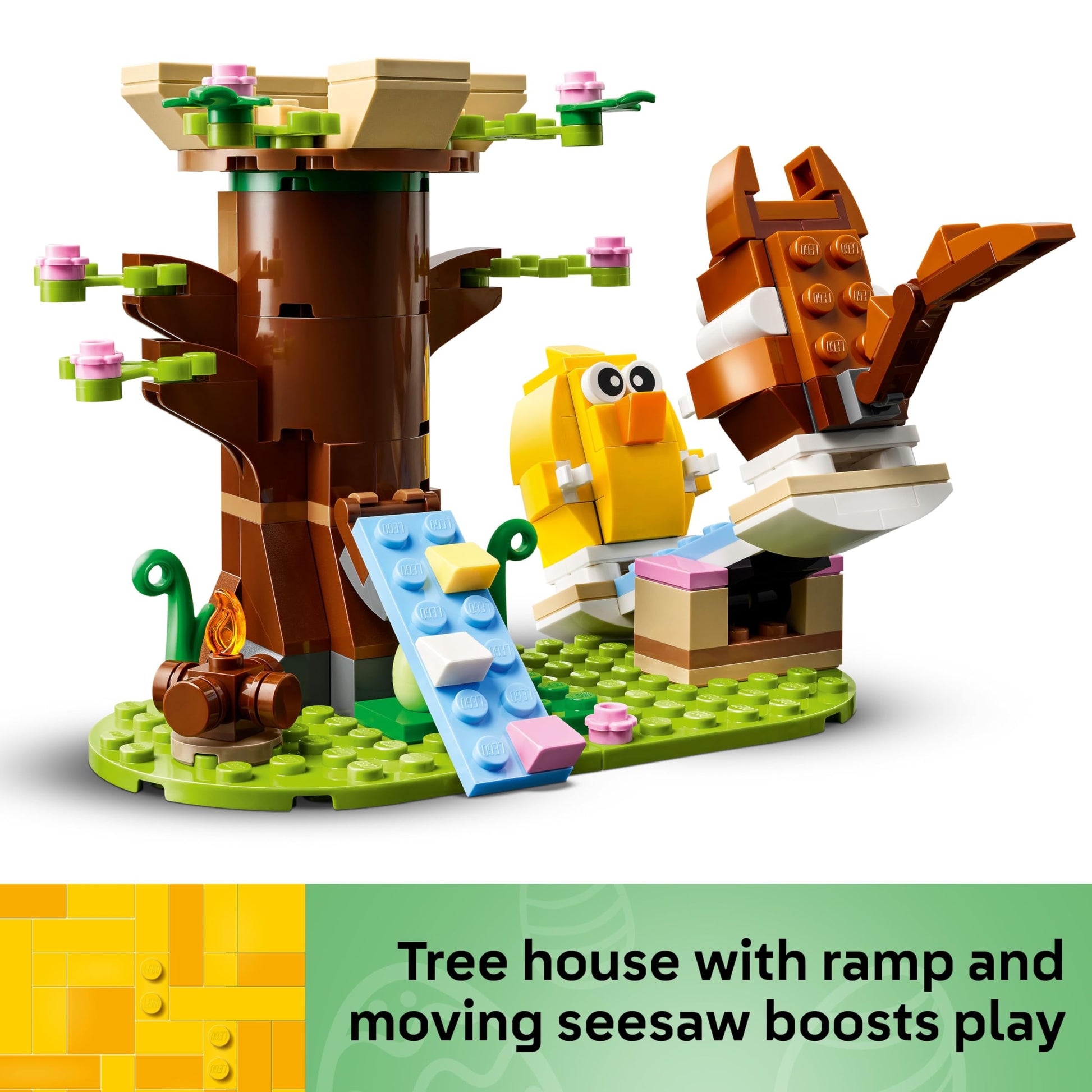 LEGO Spring Animal Playground Building Toy - Pretend Play Set with Squirrel and Bird Figure for Boys and Girls, Ages 8+ - Gift Idea for Easter and