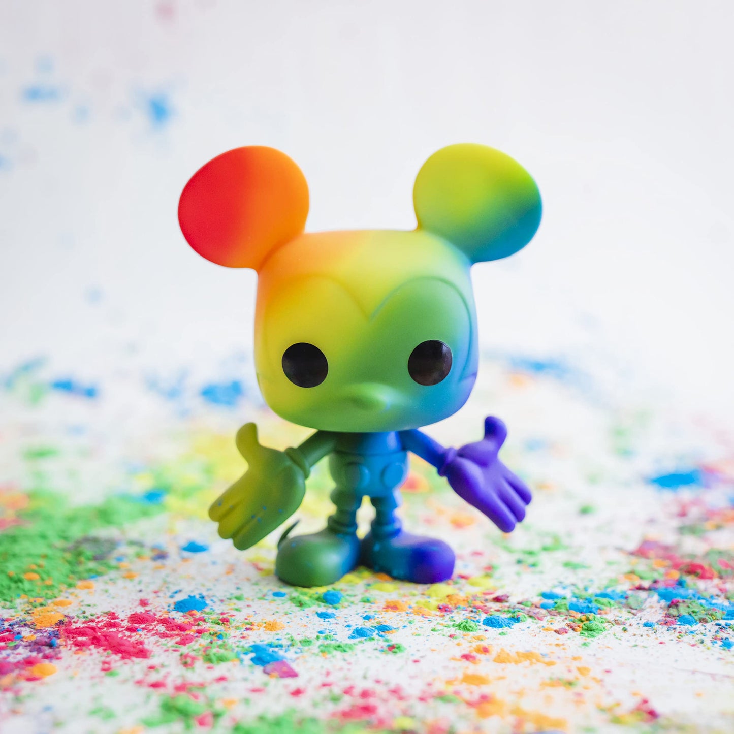 Funko POP Disney: Pride - Mickey Mouse (Rainbow), 3.75 inches, Multicolor