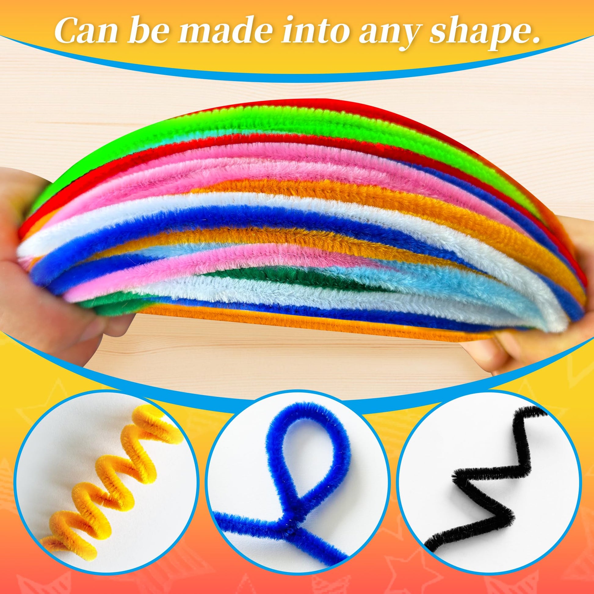 100PCS Red Pipe Cleaners,Colored Pipe Cleaners for Crafts,Pipe Cleaners Set,Pipe Cleaner Craft,Art and Craft Supplies