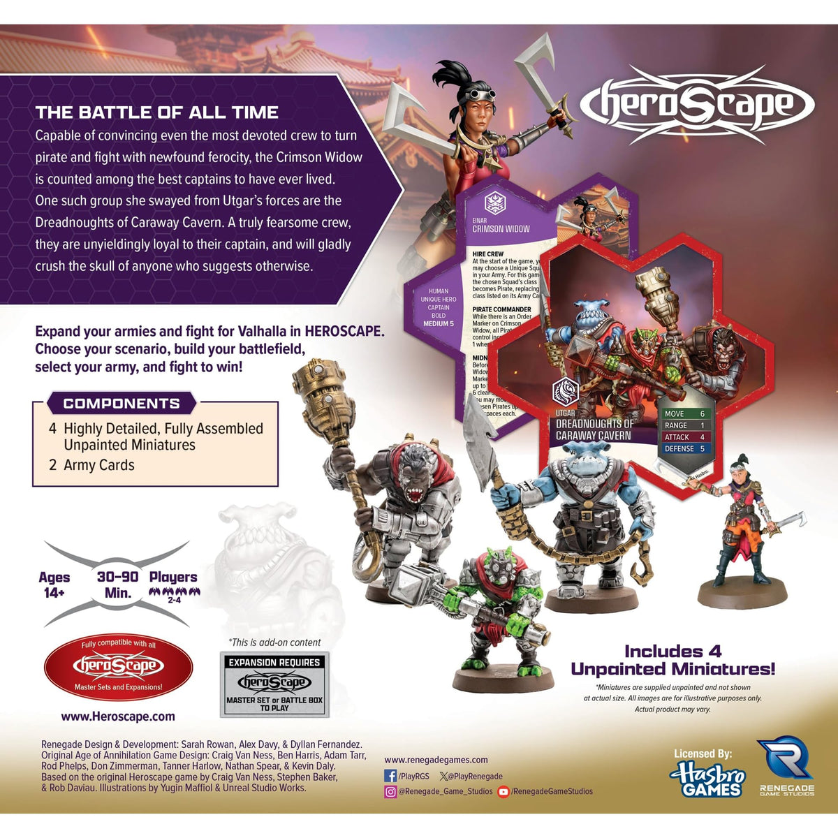 Renegade Game Studios Heroscape: Crimson Widow & Dreadnoughts Expansion