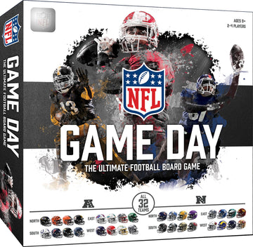 Masterpieces NFL Game Day: The Ultimate Football Board Game - Officially Licensed with All 32 Teams Ages 9+ 2-4 Players Fun for Family Game Night or