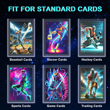 200ct Card Sleeves Top Loaders for Cards - Toploads for Cards, 3"x4" Hard Plastic Protectors & Clear Rigid for Trading, Sports, Baseball Cards (100