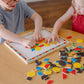 Melissa & Doug Deluxe Wooden Magnetic Pattern Blocks Set - Educational Toy with 120 Magnets and Carrying Case, Multi/None, 1 EA, English Only.