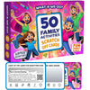 50 Family Activities - Adventure Scratch Off Cards for Family Nights - Fun Conversation Cards - Gift for Families - Game Night Gift Basket Idea