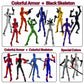 QAONIE 3D Printed 5.54-inch Multi-Jointed Action Figures Dummy13, Full Body Mechanical Movable Toy, Multiple Accessories, Hand Painted Figure, Desk