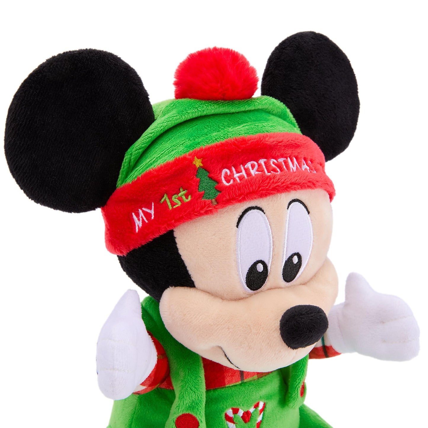 Disney Store Official Mickey Mouse Holiday Plushy - Baby's My First Christmas 2025 Disney Plush - 11" Baby Toy Plushie in Festive Holiday Outfit