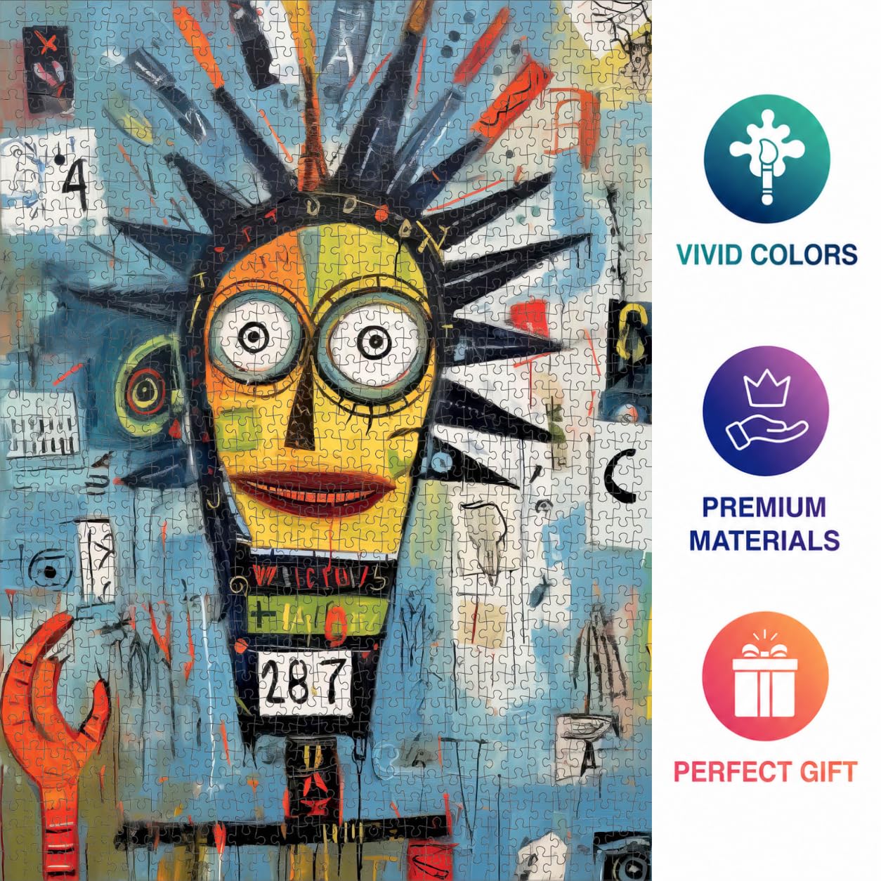 Cross & Glory | Jigsaw Puzzles for Adults | Cosmic Codex of Colors
