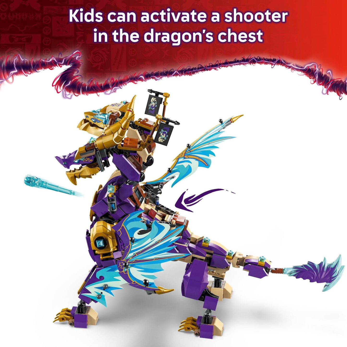 LEGO NINJAGO Arc Dragon of Focus Battle Playset - Kids Toy for Ages 9 and Up - Birthday Gift Idea for Boys and Girls - Dragons Rising Toy with 8