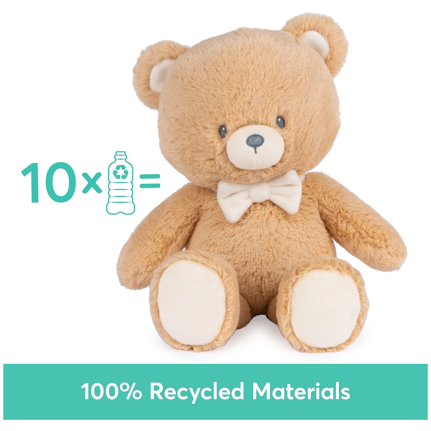 GUND Baby Sustainably Soft Clove 13” Teddy Bear with Bow Tie