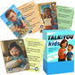 Talkiyou Kids Conversation Cards - 60 Picture Prompts & 240 Open-Ended Questions for Kids Ages 5-12 - Spark Imagination, Emotions & Meaningful Talks