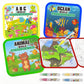 Water Painting Books for Toddlers, 4 Pack Reusable Magic Water Coloring Book with Water Pen Fairy Tale for Ages 3+, Water Doodle Book Travel Toys