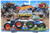 Hot Wheels Monster Trucks Tiger Shark vs Piran-Ahhhh, 1:64 Scale Demolition Doubles