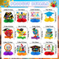 Preschool Graduations Decorations Class of 2026: 12pcs Preschool Graduation Honeycomb Centerpieces Kindergarden Graduation Table Decorations