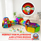 Playz 5pc Pop Up Play Tent and Crawl Through Tunnels for Kids w/Carry Bag