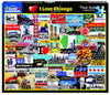 White Mountain 1000 Piece Jigsaw Puzzle Windy City Icons, I Love Chicago