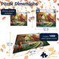 White Mountain 1000 Piece Jigsaw Puzzle Scenic Fall Red, Autumnal Bliss